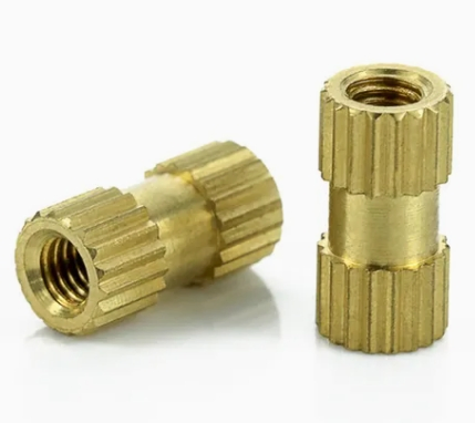 China Custom Non-Standard M2 M3 Brass Inserts Knurled M4 Brass Bushing Thread Insert