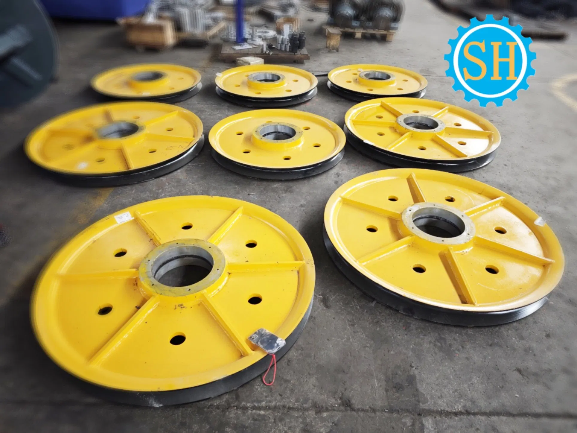 Custom Casting Steel Pulley Rope Wheel Hub CNC Machining Part Milling Turning