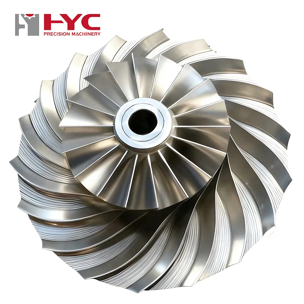 Custom High Precision CNC Machining Parts Aluminum Titanium Stainless Steel for Aerospace Auto Drone Spare Watch Medical Robot 5 Axis Impellers Service