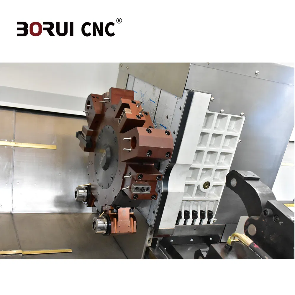 Br85dy Flexible Slant Bed CNC Lathe with Y Axis, Vdi 40 Tool Holders, and 0.2 Second Tool Index Time for High-Mix Low-Volume Production