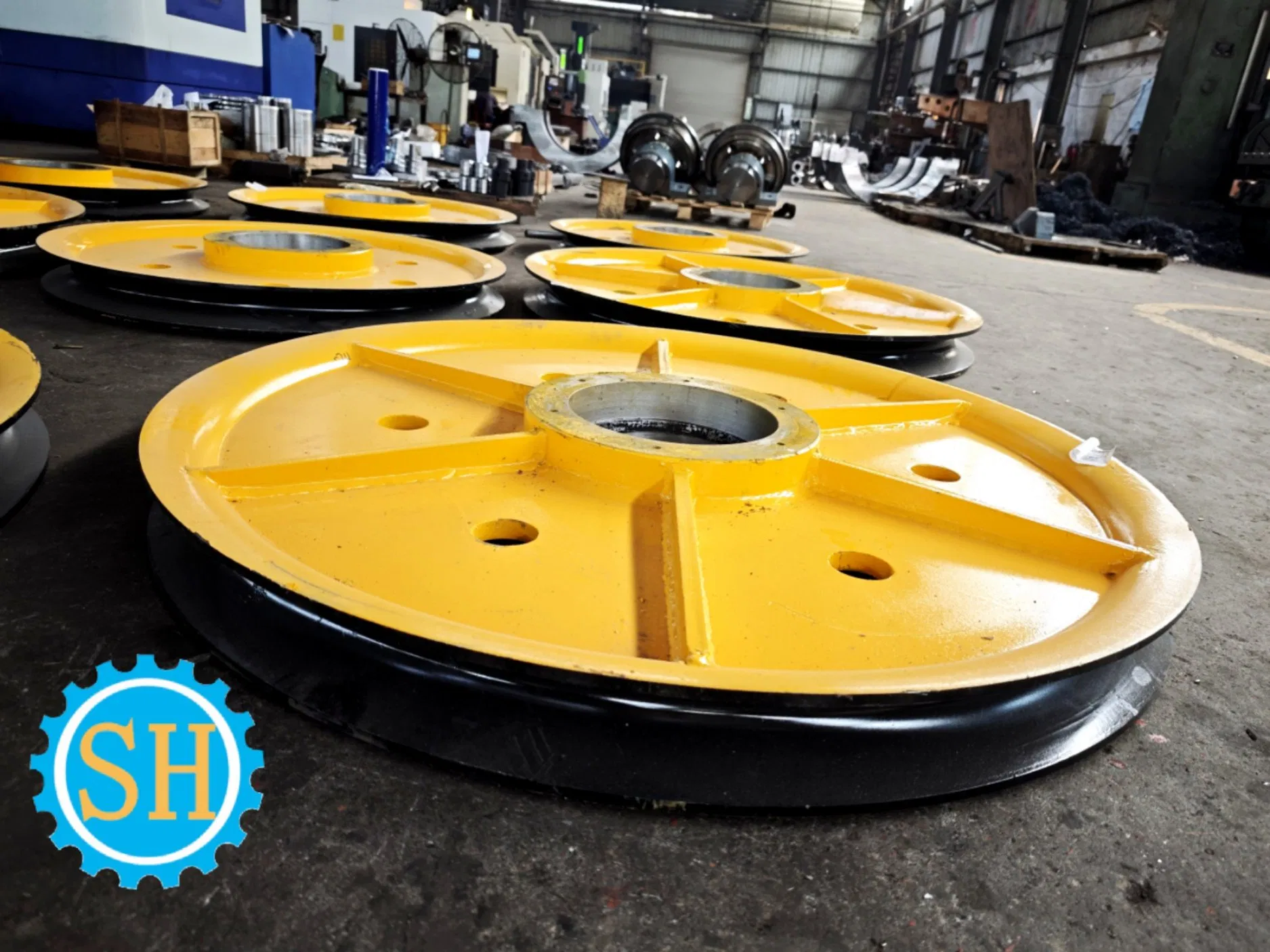 Custom Casting Steel Pulley Rope Wheel Hub CNC Machining Part Milling Turning