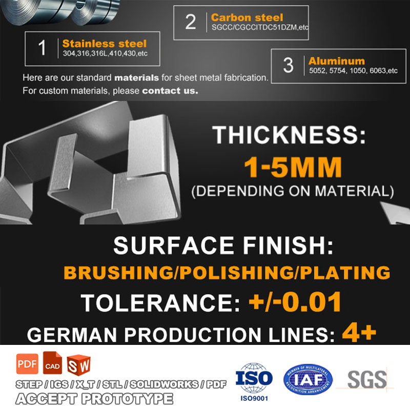 Service CNC Aluminium Acier Inox Pliage Plaque Découpe Soudage Formage Roulage Perçage Estampage Laser Métal Feuille Prototype Fabrication Tube Pièces