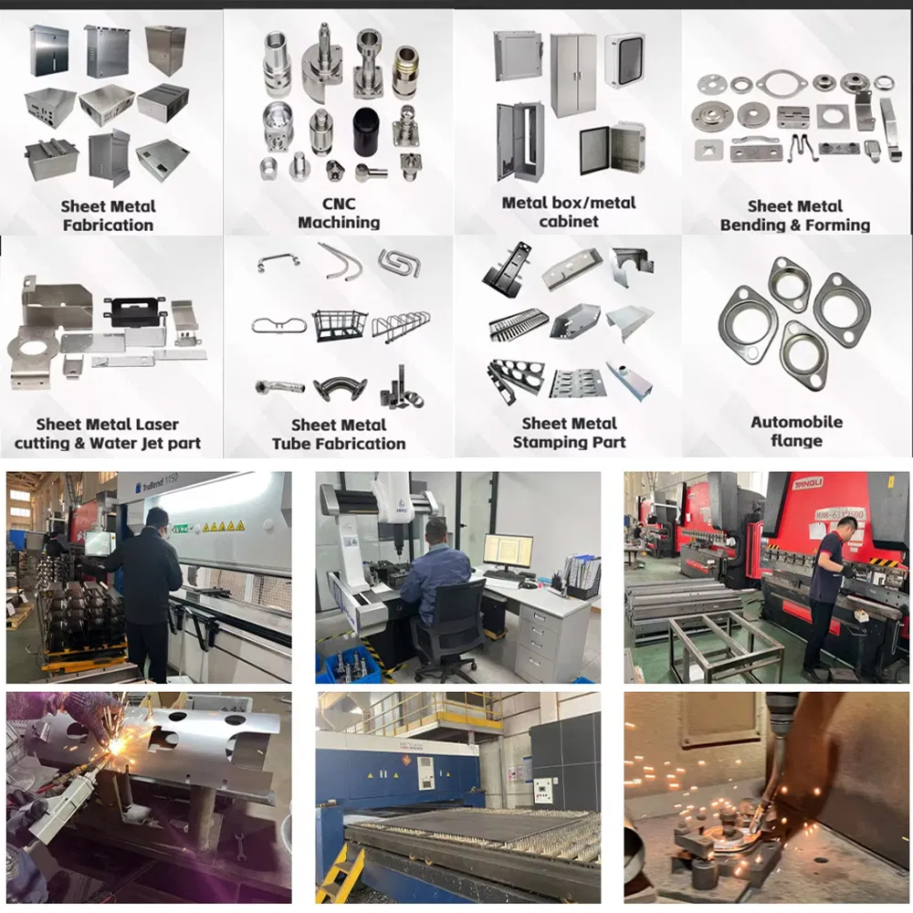 Service CNC Aluminium Acier Inox Pliage Plaque Découpe Soudage Formage Roulage Perçage Estampage Laser Métal Feuille Prototype Fabrication Tube Pièces