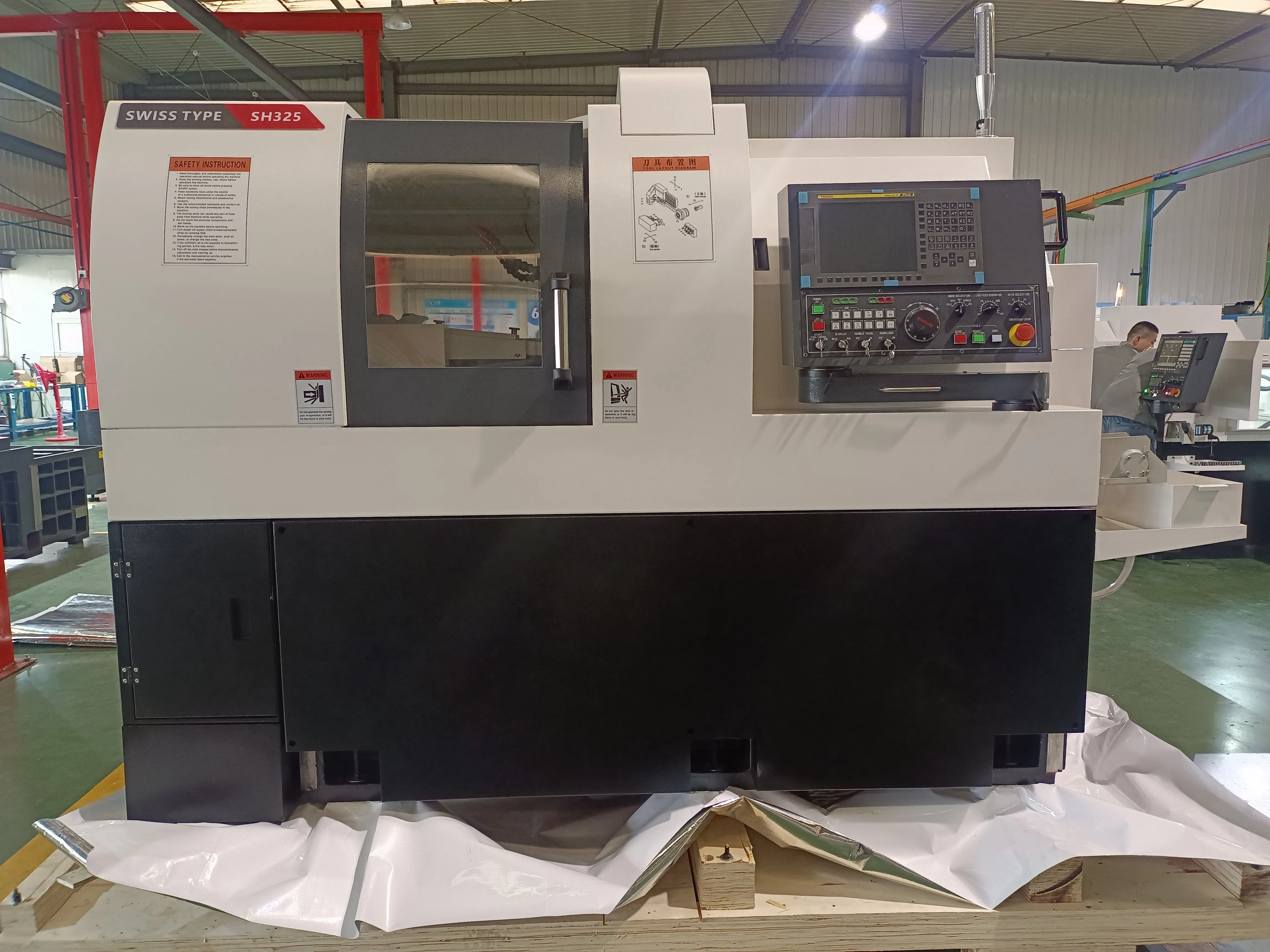 Powerful Swiss Type CNC Lathe Machine Sm385 for High-Volume Production Needs