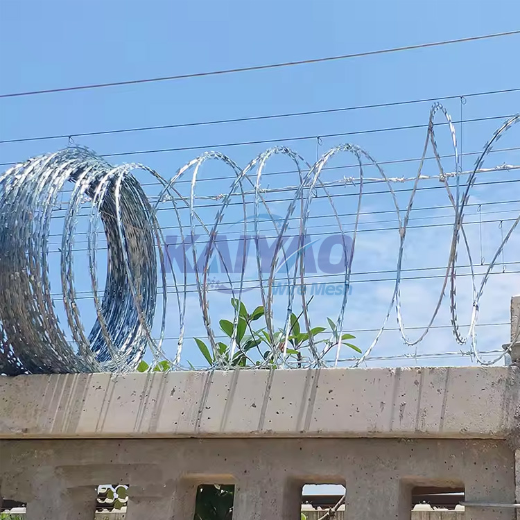 Secure Perimeter Razor Barbed Wire Blade Fence System