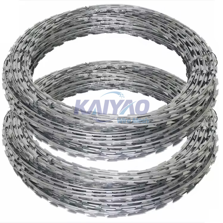 Secure Perimeter Razor Barbed Wire Blade Fence System