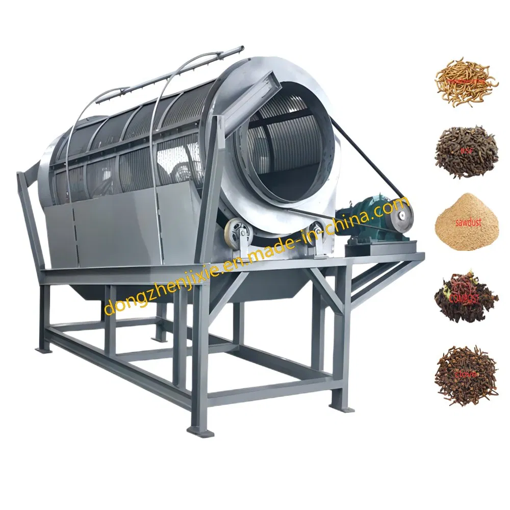 Dzjx Trommel Screen Powder Rotary Drum Screen Electric System