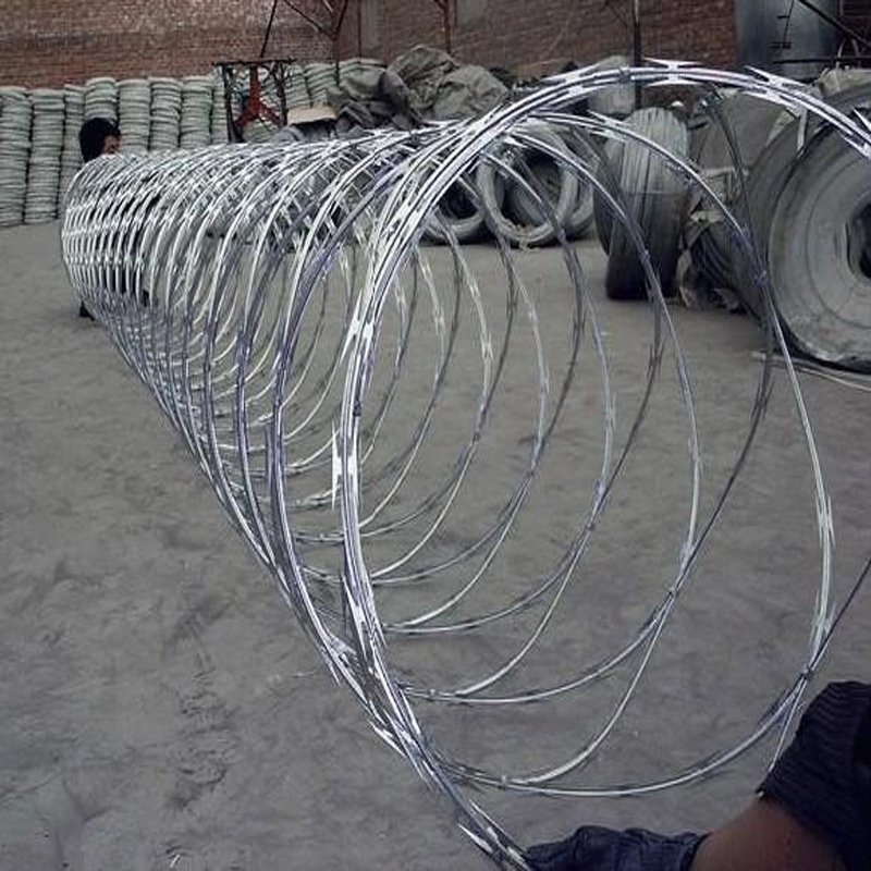 Heavy-Duty Concertina Razor Barbed Wire Security Fence System