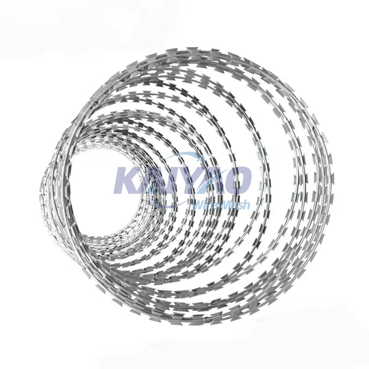 Secure Perimeter Razor Barbed Wire Blade Fence System