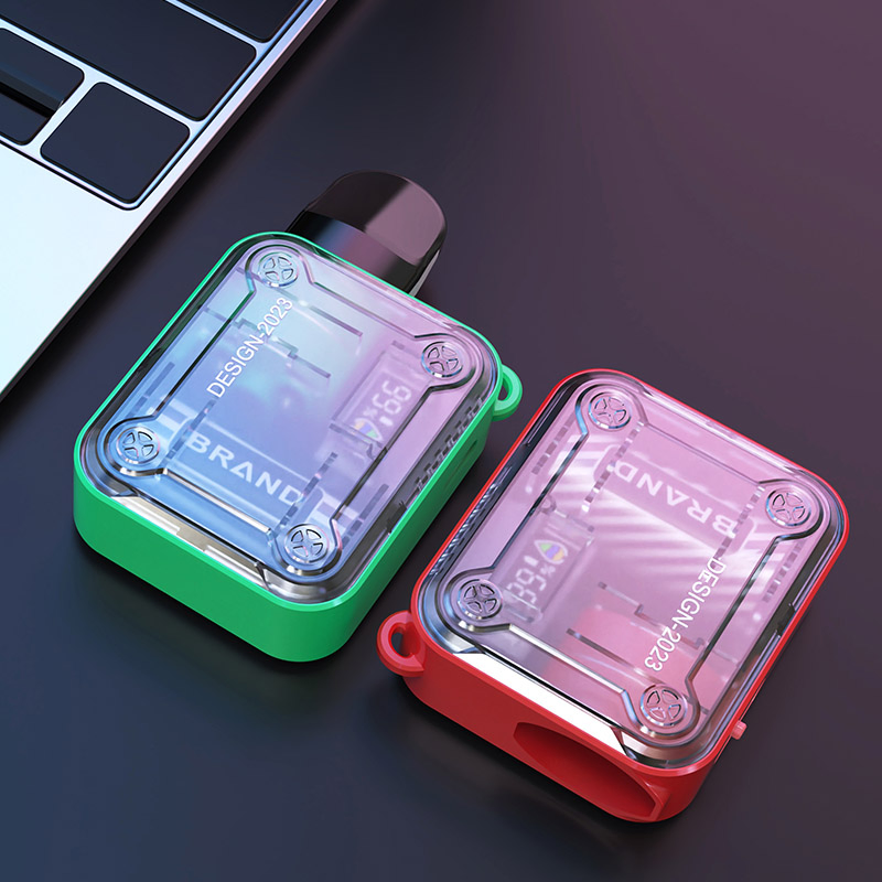 Esmoo C5 Rechargeable Vape Device E-Cigarette Kit with Replaceable and Refillable Visual Pod