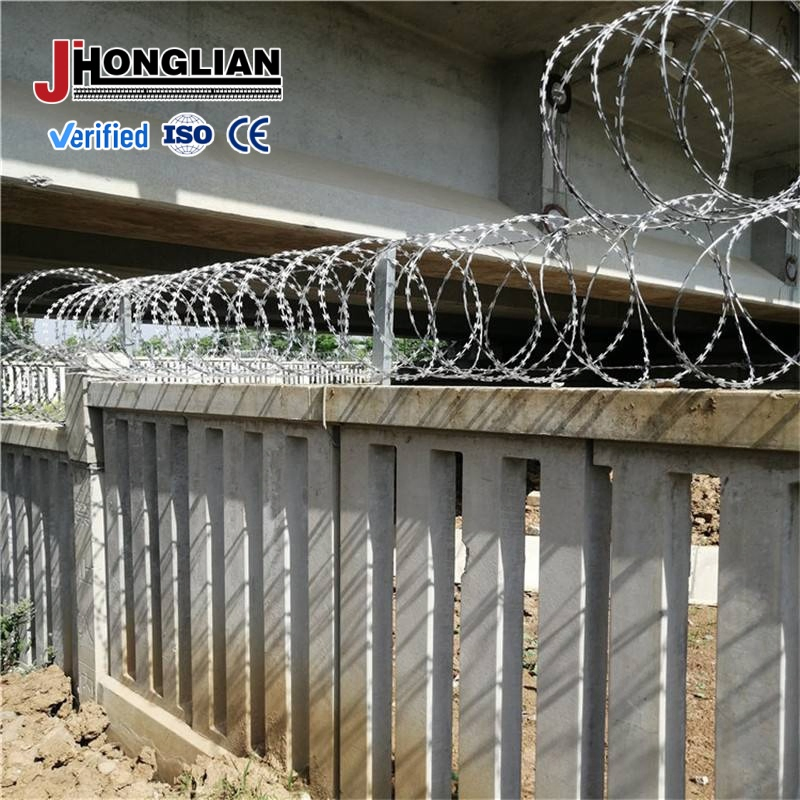 Double Strand Reinforced Razor Barbed Wire Barrier System