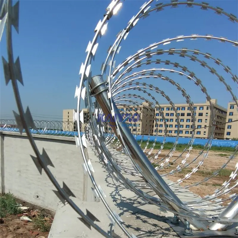 Triple Coil Razor Barbed Wire Blade System for High-Risk Areas