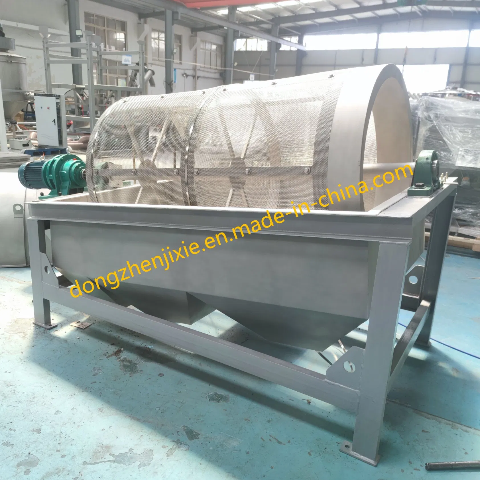 Dzjx Trommel Screen Powder Rotary Drum Screen Electric System