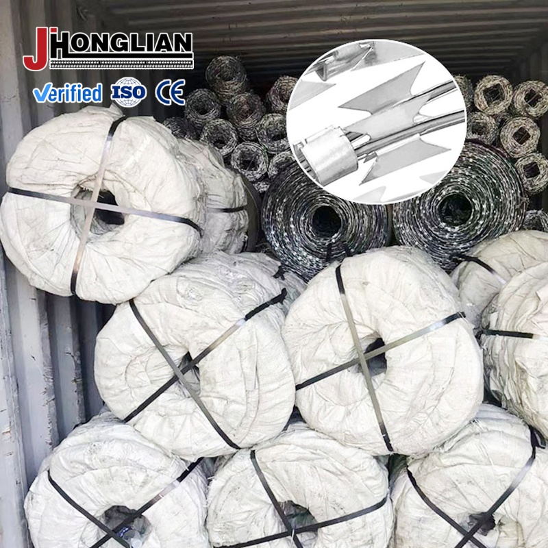 Base Anti-Intrusion Stainless Steel Razor Wire Security System