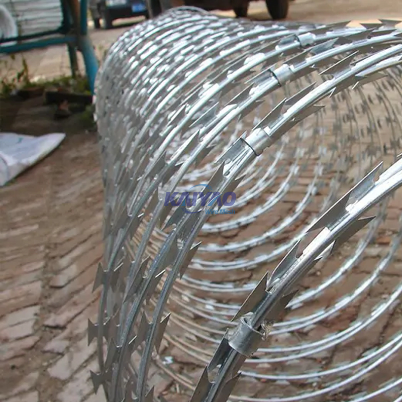 Triple Coil Razor Barbed Wire Blade System for High-Risk Areas