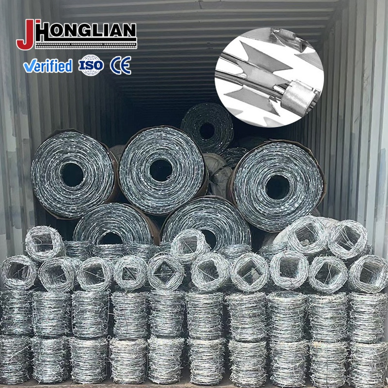 Double Strand Reinforced Razor Barbed Wire Barrier System