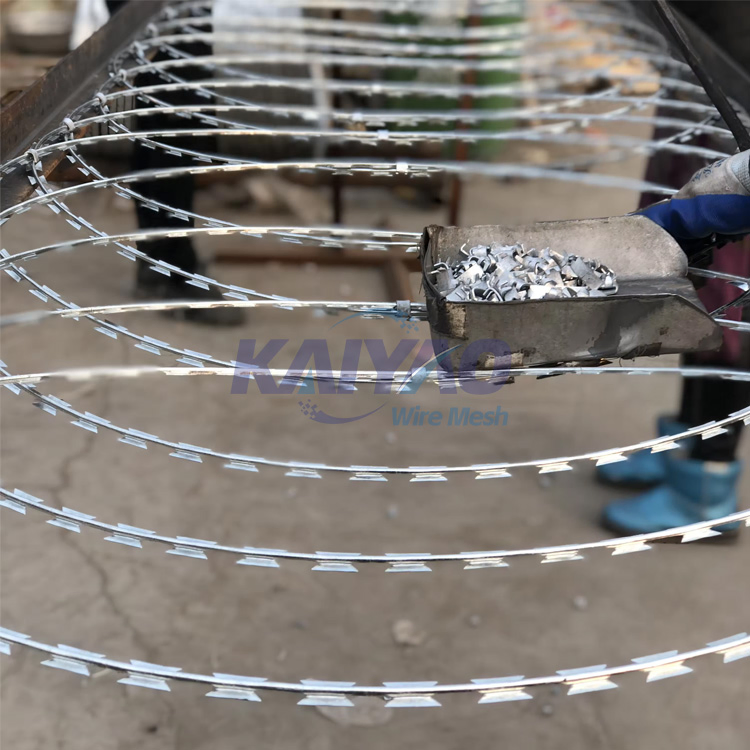 Secure Perimeter Razor Barbed Wire Blade Fence System
