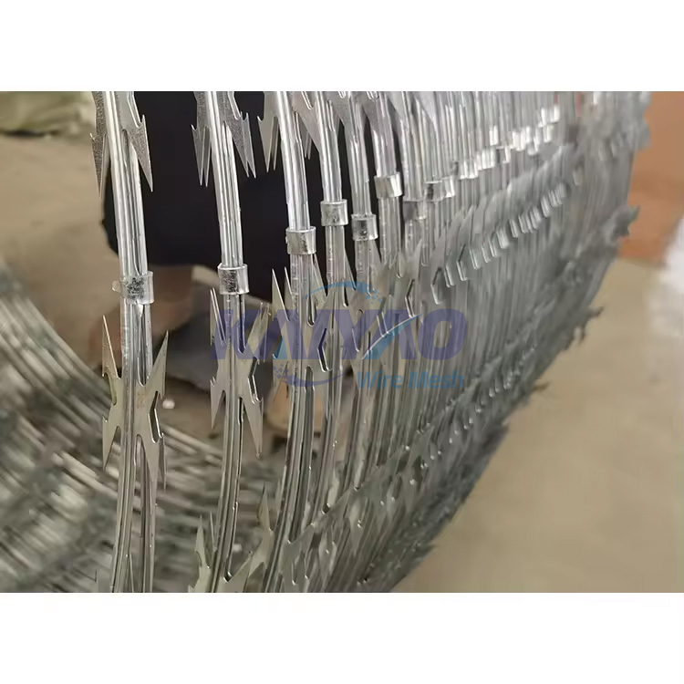 Secure Perimeter Razor Barbed Wire Blade Fence System