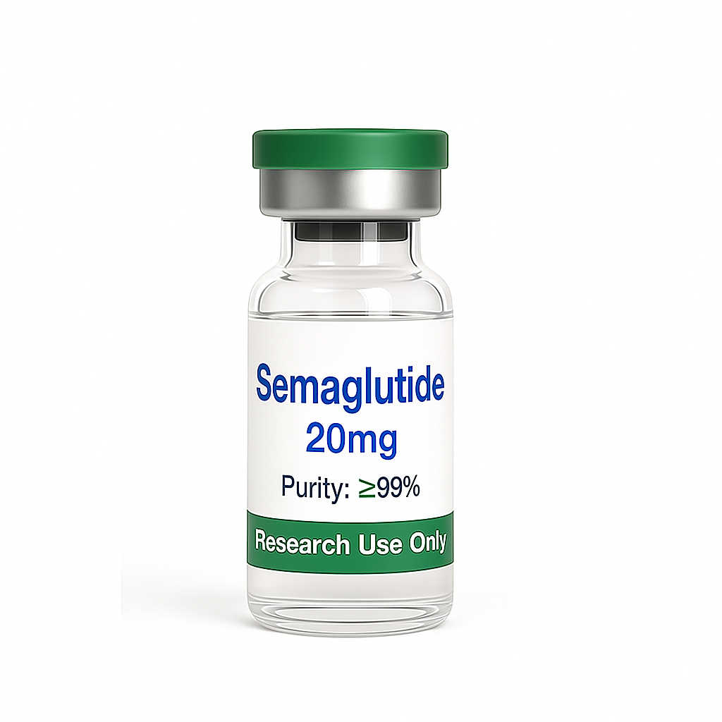 China Semaglutide Lyophilized Powder Vial 20mg Customize 99% Purity Weight Loss Peptide Manufacturer, Manufacturers