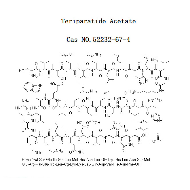 Wholesale Teriparatide Acetate API for Osteoporosis CAS NO.52232-67-4 Exporter, Product