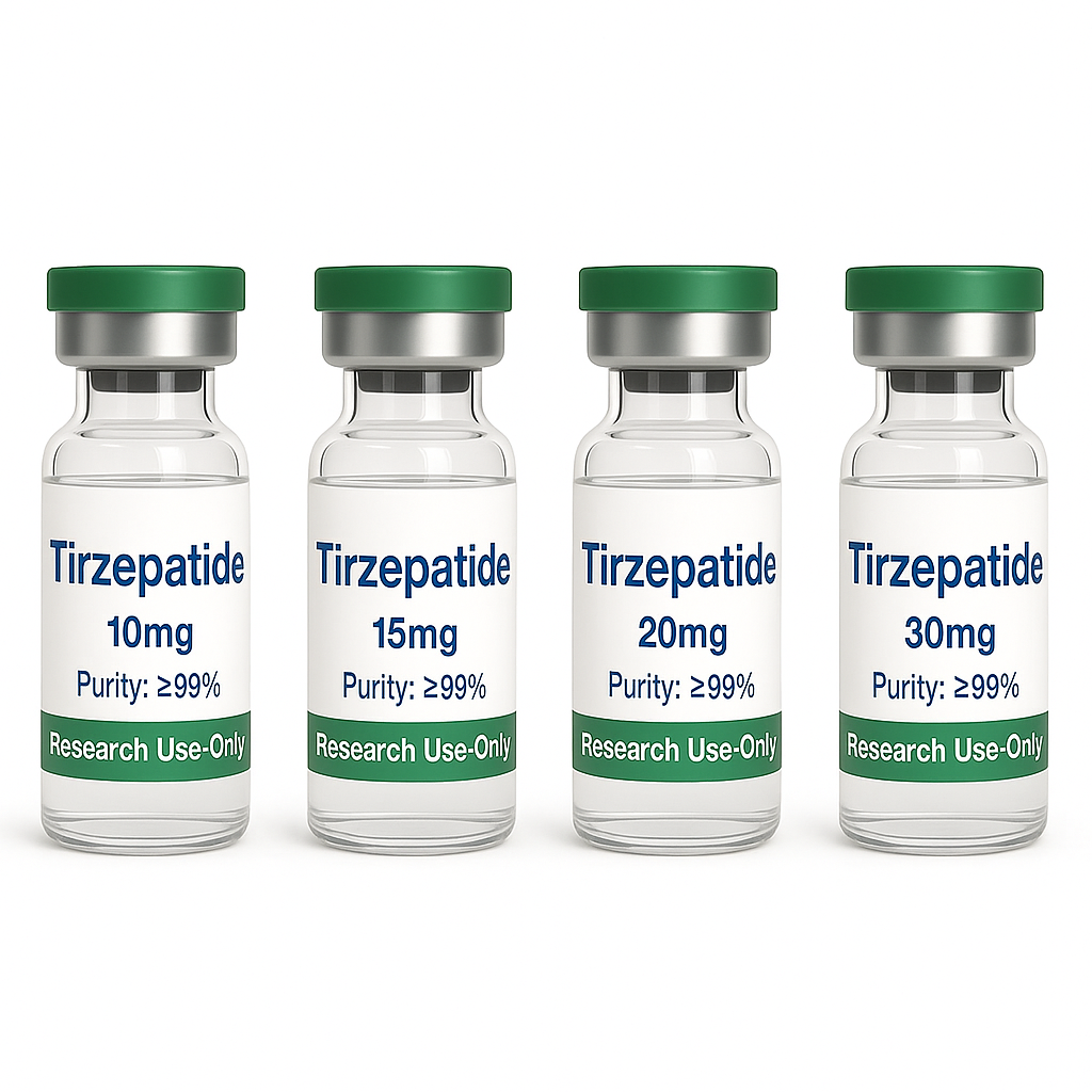 Wholesale Tirzepatide Lyophilized High Purity 99% Peptide Powder TR 10mg 15mg 20mg 30mg per vial for blood sugar/diabetes Manufacturer, Product