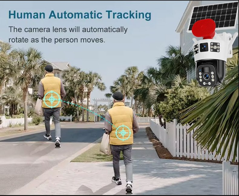 4G WiFi CCTV Solar-Powered Monitoring Camera Solar Camera