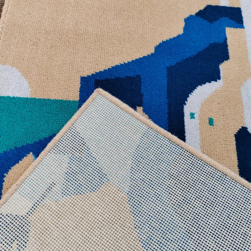 Chinese Factory Wholesale Custom Modern Luxury Commercial 80%Wool 20%Nylon Flame Retardancy Home Hotel Decoration Wall to Wall Axminster Floor Rug Carpet Mat