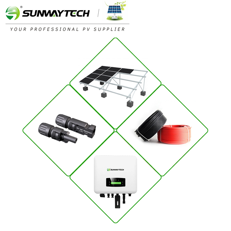 Sunway on Grid Tied PV System 5kw 6kw 7kw 8kw 9kw 10kw Residential Home Solar Power System