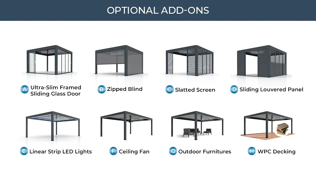 Motorized Louver Roof