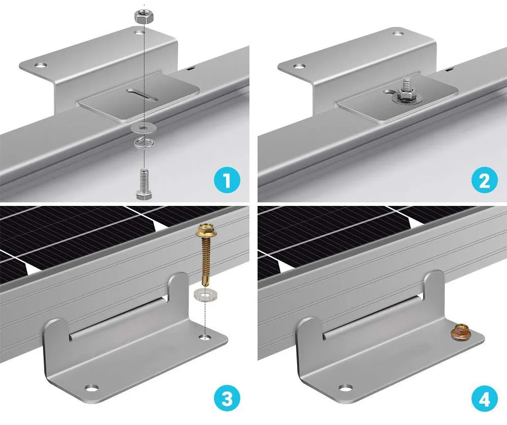 Aluminum Z Type Mounting Bracket 2