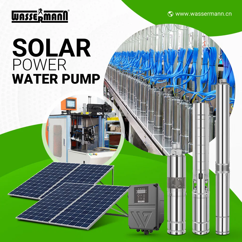 3'' 4'' DC Brushless Motor High Efficiency Solar Eenergy Submersible Borehole Deep Well High Pressure Water Pumps