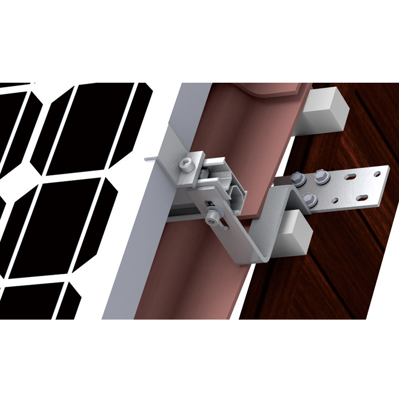 Solar Mounting Bracket Aluminum Alloy Flat Tile Roof Solar Panel Mount