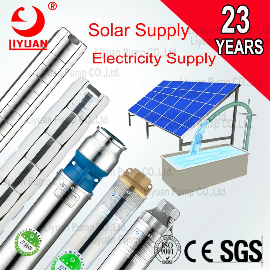 AC/DC Solar Power Irrigation Deep Well Water Submersible Pump