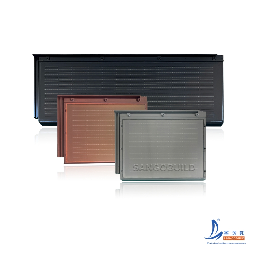 BIPV Modular Solar Panel Green Energy Building Material Photovoltaic Solar Roof Tile