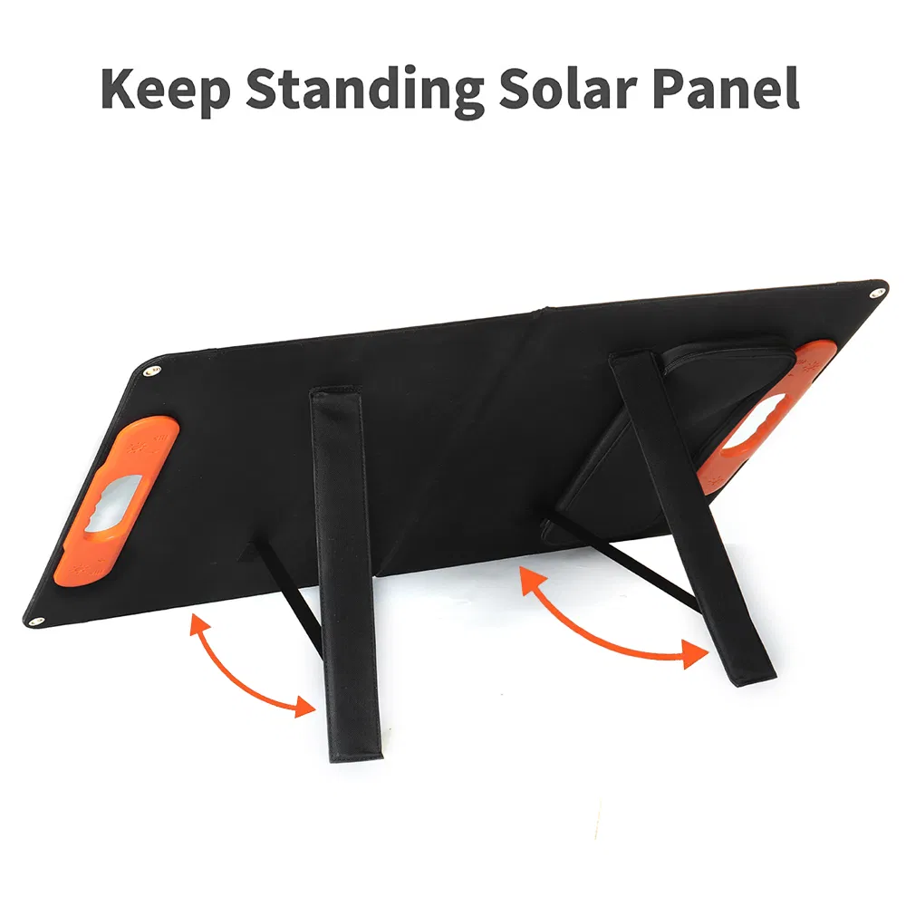 120W 18V Portable Folding USB Type-C DC Output ETFE Foldable Solar Panel Charger for Power Station QC3.0 USB &amp; DC Output