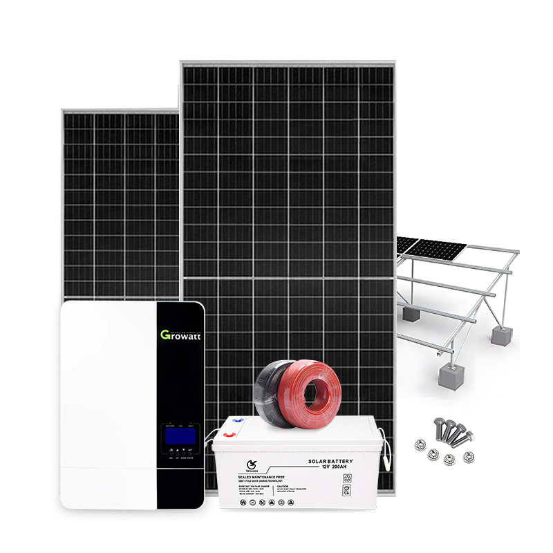 Factory Price off Grid 5kw 10kw Complete Photovoltaic Tied Solar Power Energy System Storage System Solar Panel PV Power Energy Home Modules System