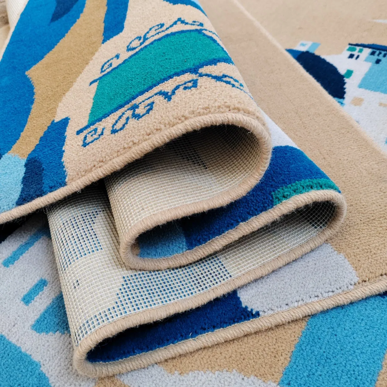 Chinese Factory Wholesale Custom Modern Luxury Commercial 80%Wool 20%Nylon Flame Retardancy Home Hotel Decoration Wall to Wall Axminster Floor Rug Carpet Mat