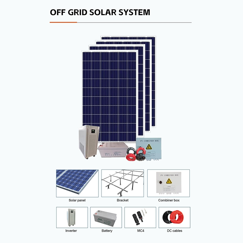 Complete Solar Power Kit with Inverter, Battery, and Control System/Solar Power System/Energy Storage Solution
