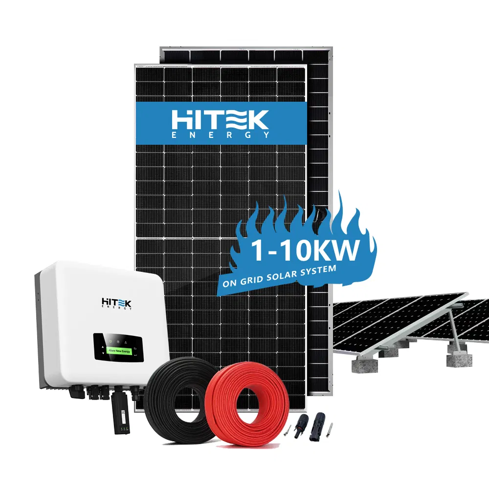 Hitek on Grid 5000W 10000W Solar Energy System 10kw Grid Tied Solar PV System with Best Price