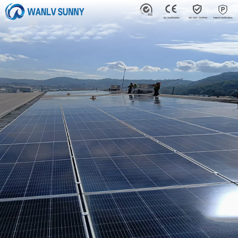 Battery-Powered Solar Panel Cleaning Brush Water-Fed Telescopic Pole Solar Cleaning Machine