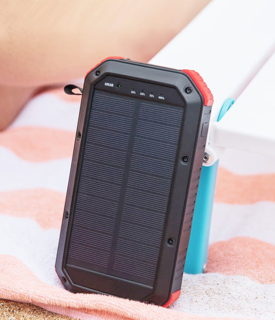 Solar Charger Power Bank Fast Charging - 30000mAh Portable Solar Phone Battery Panel Charger
