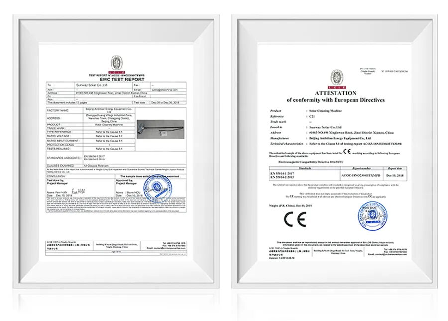 Product Certifications