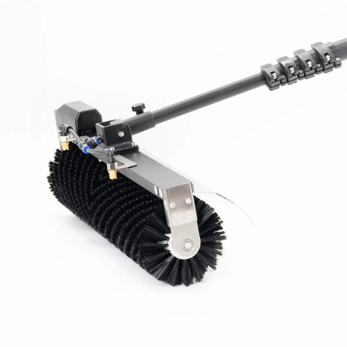Zhenda Factory Aluminum Extension Pole Solar Cleaning Brush Electric Roller Head Solar Panel Cleaning Brush