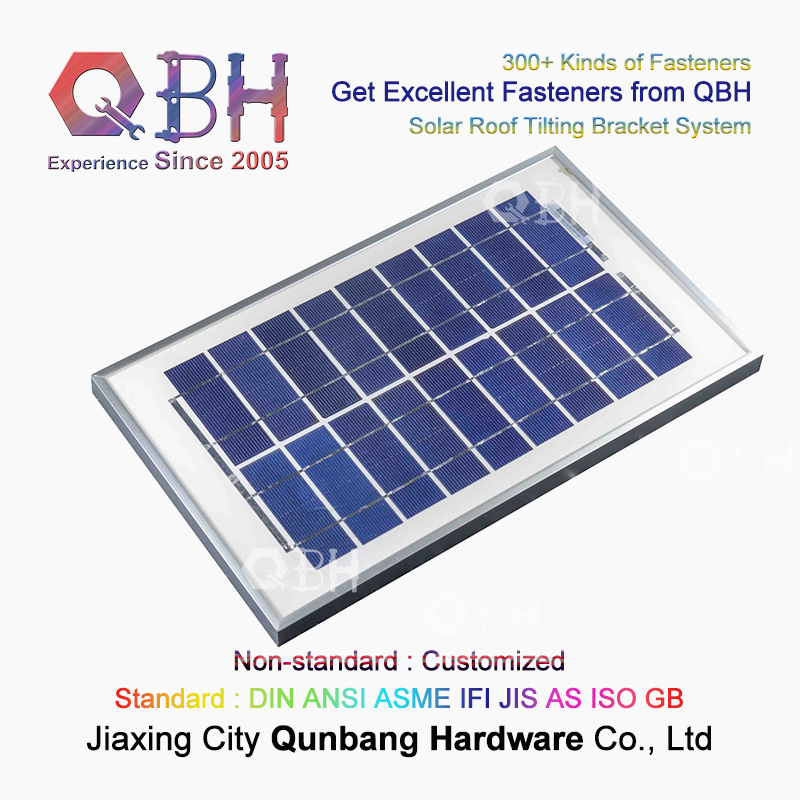 Qbh Customized 20 Years Life 10 Years Quality Assurance Home/Civil/Industrial/Commercial Photovoltaic PV Solar Power Energy System Panel Roof Solar Mounting