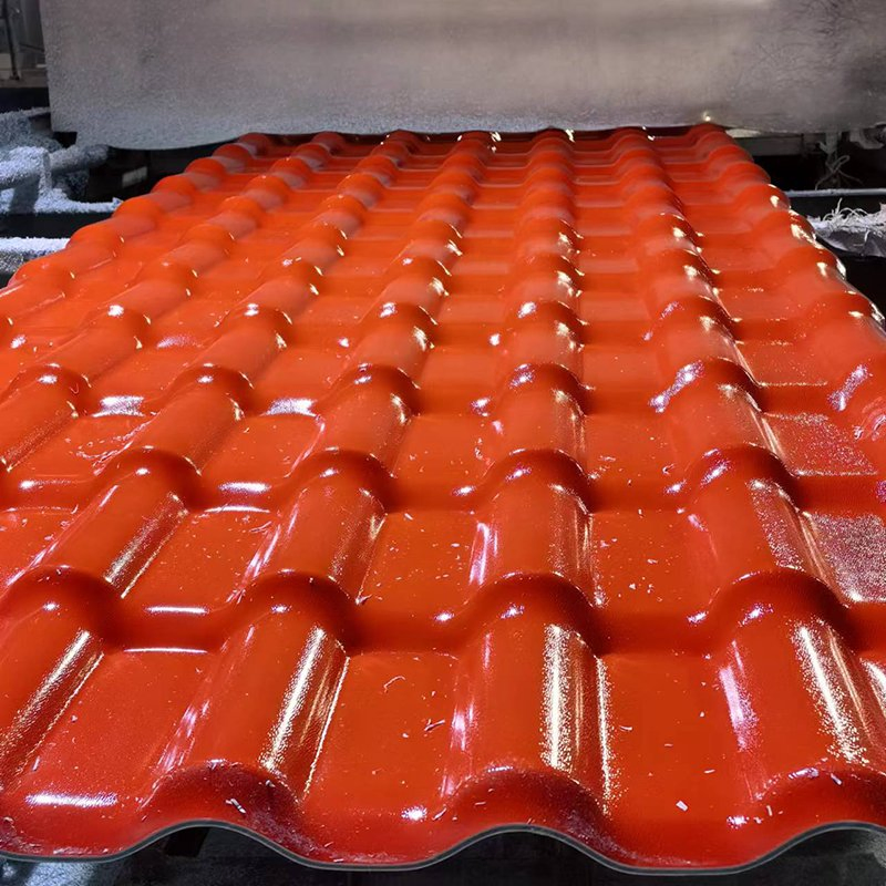 Building Material Waterproof Synthetic Resin PVC Roof Panel Plate Home Solar Clay Plastic UPVC Roofing Sheet Corrugated Color Composite Tile