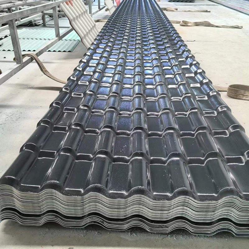 Professional Anticorrosion Waterproof Synthetic Resin PVC Roof Panel Plate Home Solar Clay Plastic UPVC Roofing Sheet Corrugated Color Tile