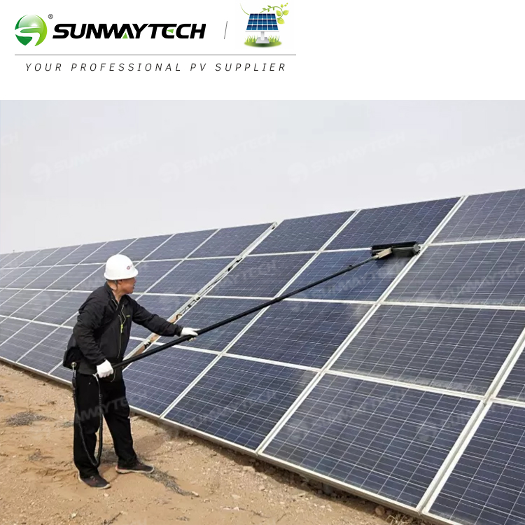 Sunway with Water Feeder Panel Cleaning Tolls Equipment Machine Solar Roof Tile Brush High Quality C21-7200