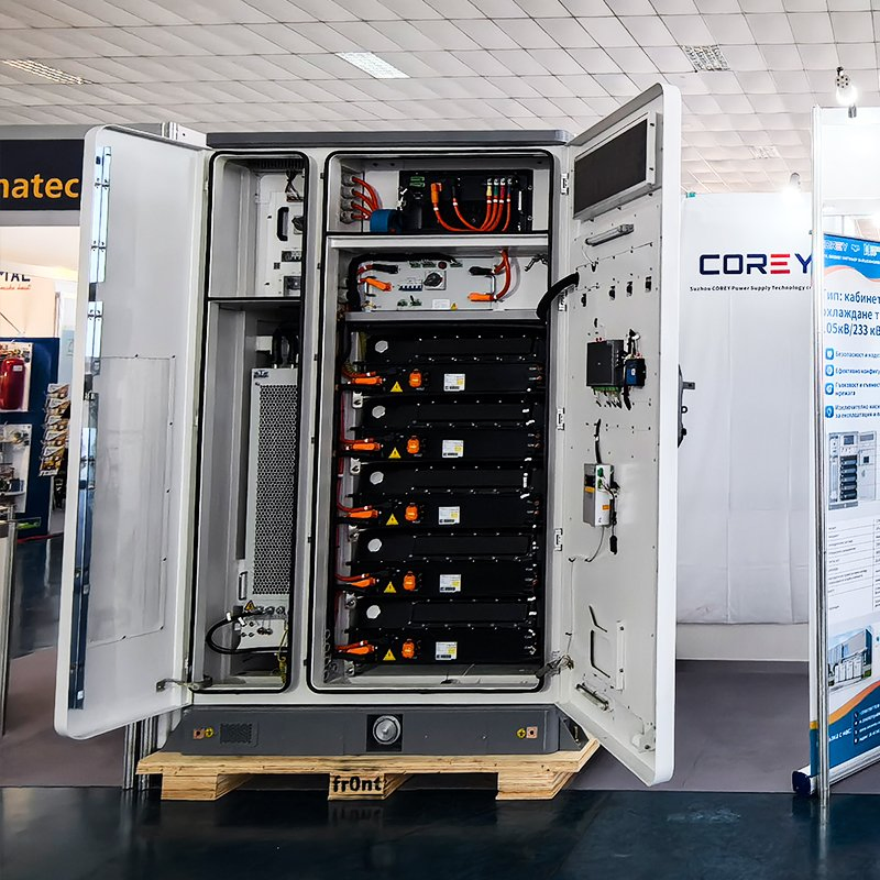 Commercial Solar Panel Industrial Solar System 233kwh Battery Cooling System Storage Battery Container