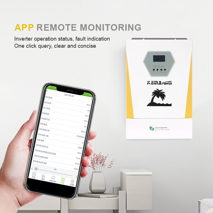 off Grid Pure Sine Wave Home Hybrid Inverter for Solar Power Energy 3kw 6kw 11kw 3000W 3600W 6200W Built-in MPPT