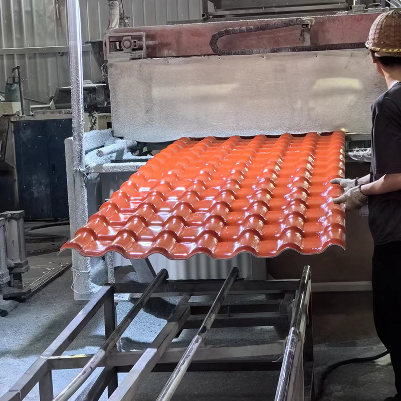 Building Material Waterproof Synthetic Resin PVC Roof Panel Plate Home Solar Clay Plastic UPVC Roofing Sheet Corrugated Color Composite Tile